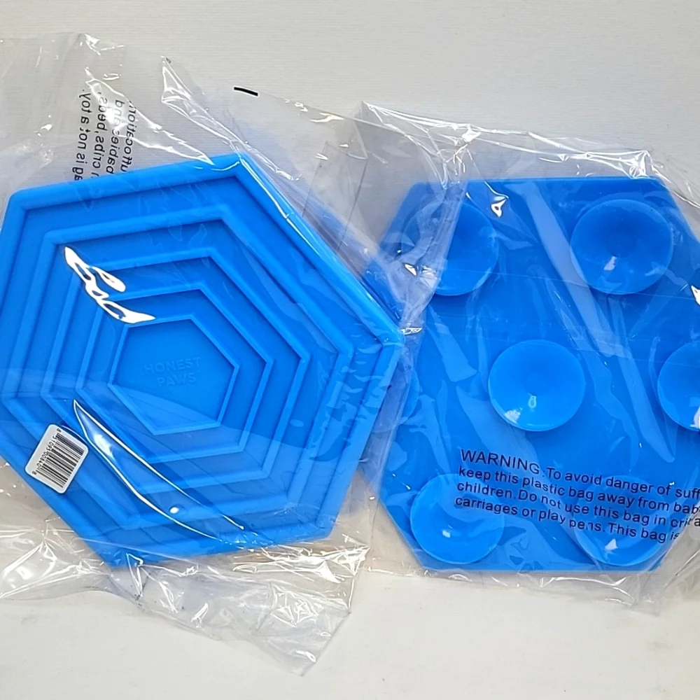 2-Pack Honest Paws Dog Licking Lick Mat Pad w/ Suction Cups Slow Feeder Grooming